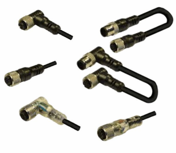 M12 Moulded cable connectors