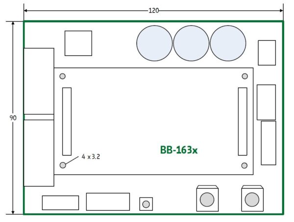 BB-163x dimensions