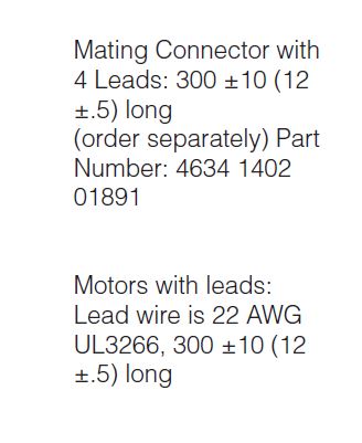 MOONS MS23HA Series Cables