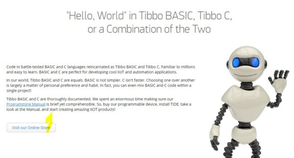 Tibbo TIDE "Hello World"