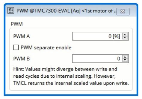TMC7300-EVAL PWM Setting