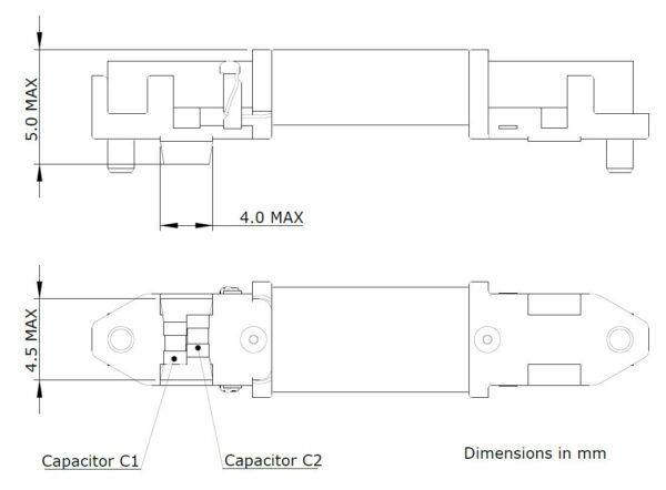 CAM-IC 20mm Transponder Coil Resonator dimensions
